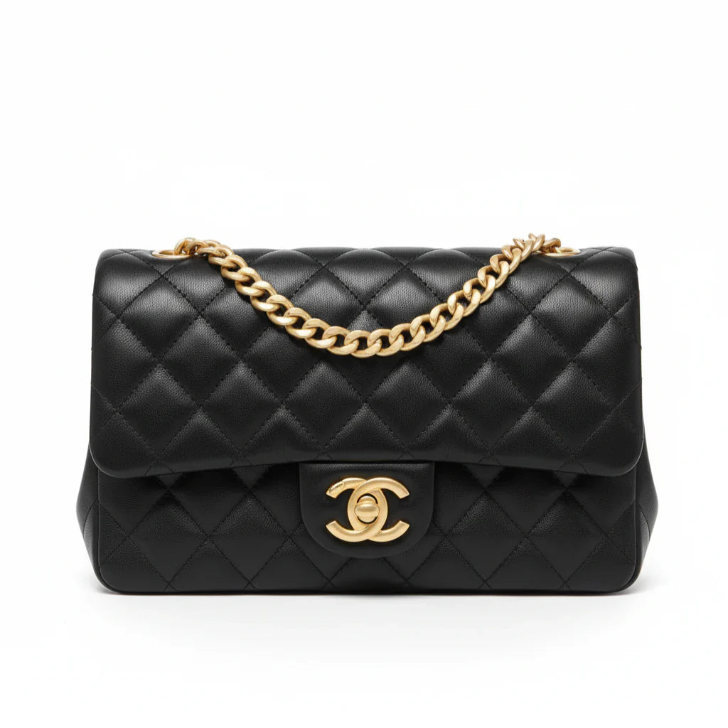 Rainboots & Classic Flap Bag Set